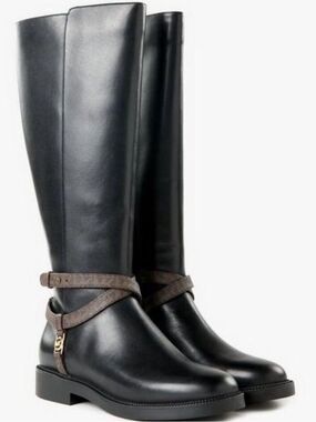 NWOB $225 Michael Kors Abigail Riding Boots 7.5 Runs Small